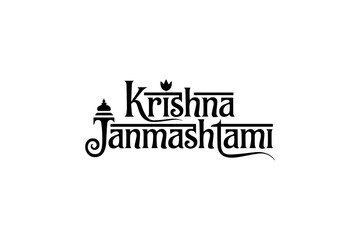 Krishna Janmashtami typography