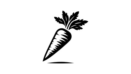 carrot, rabbit, vegetable, leaves logo vector icon