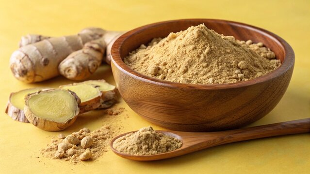 Organic brown cumin seeds in a wooden spoon, perfect for healthy cooking and diet