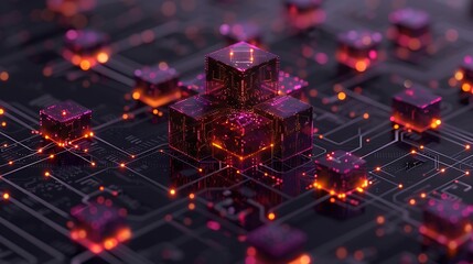 Blockchain-based digital contract system ensuring secure remote employment agreements and payments. 