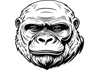 Obraz premium gorilla head tattoo