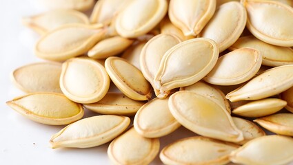 Pile of Pumpkin Seeds with Shells