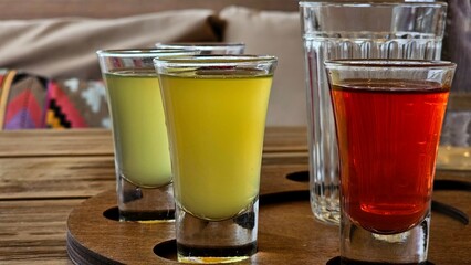 Molecular Mixology Cocktails with Smoke Effect