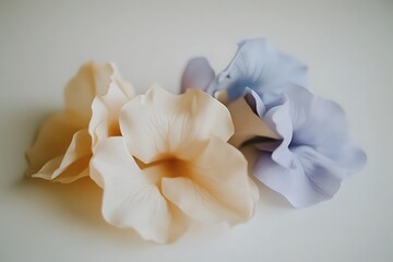 Obraz premium Delicate floral arrangement with soft pastel shades, gentle flower blossom