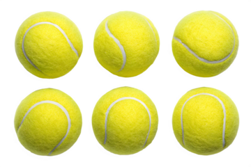 Tennis balls isolated on white background simple set