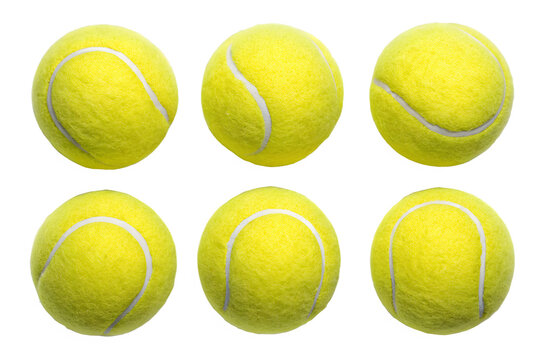 Tennis balls isolated on white background simple set - Powered by Adobe
