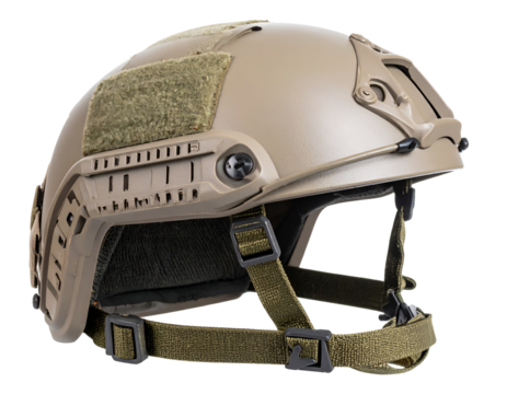 Modern tactical helmet designed for head protection and operational readiness
