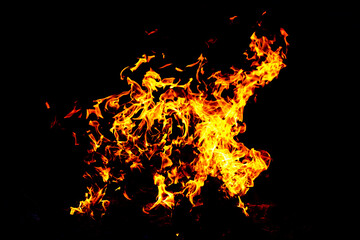 Fire flame texture. Burning material backdrop. Burn effect pattern. Blaze and torch wallpaper. Heat...