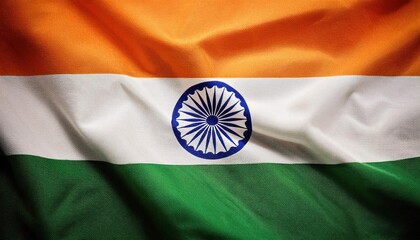 National Day of India Isolated Indian Flag Display