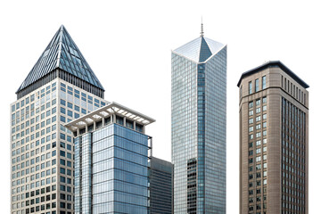 Fototapeta premium skyscrapers and modern high rise office buildings in Chicago cityscape