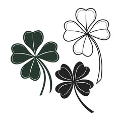 Three Stylized Shamrocks  Vector Graphics for Design Projects (AIzaSyBPluA00JHWB_yZmnGRfJjzSq9nZc_H0CA)
