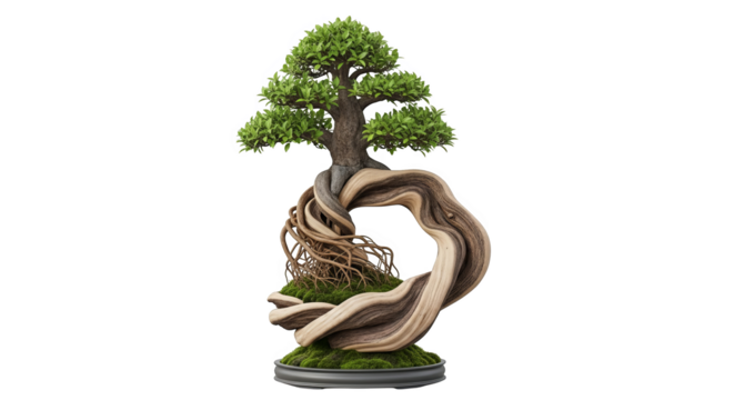Majestic Bonsai Tree 3d Render