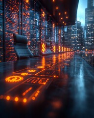 Boardroom upward graphs and dollar signs Monetary Interests Behind Data editorial conceptual photography subtle symbolism 35mm prime lens