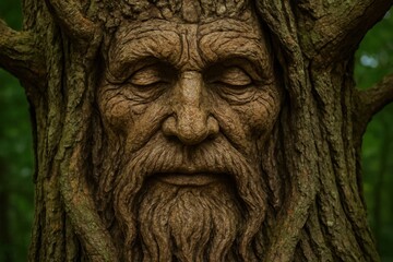 A Tree's Face in the Forest