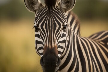 A Zebra's Gaze Captivates the Heart