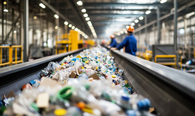 Innovative waste management in circular economy visual strategies for a sustainable industrial environment