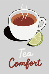 Tea Comfort with a Slice of Lime