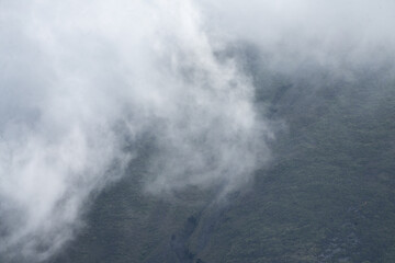 Closeup View of the Arenal Volcano in Costa Rica with lush green landscapes
