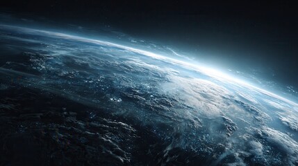 planet earth in space