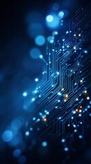 blue circuit board background