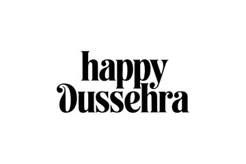 Happy Dussehra Typography