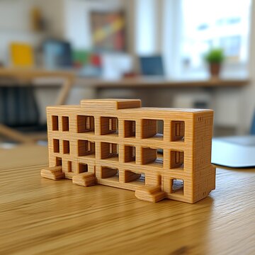 3D printed building model