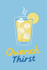 Quench Thirst with Iced Lemon Drink