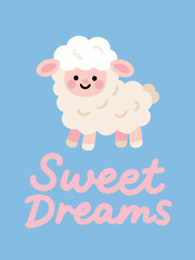 Sweet Dreams with Fluffy Sheep
