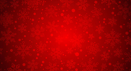 Red snowflake pattern winter holiday