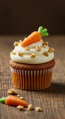 cupcake with chocolate frosting