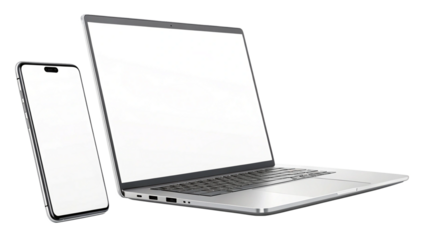 Laptop and smartphone mockup for website design app interface presentation and digital marketing campaign