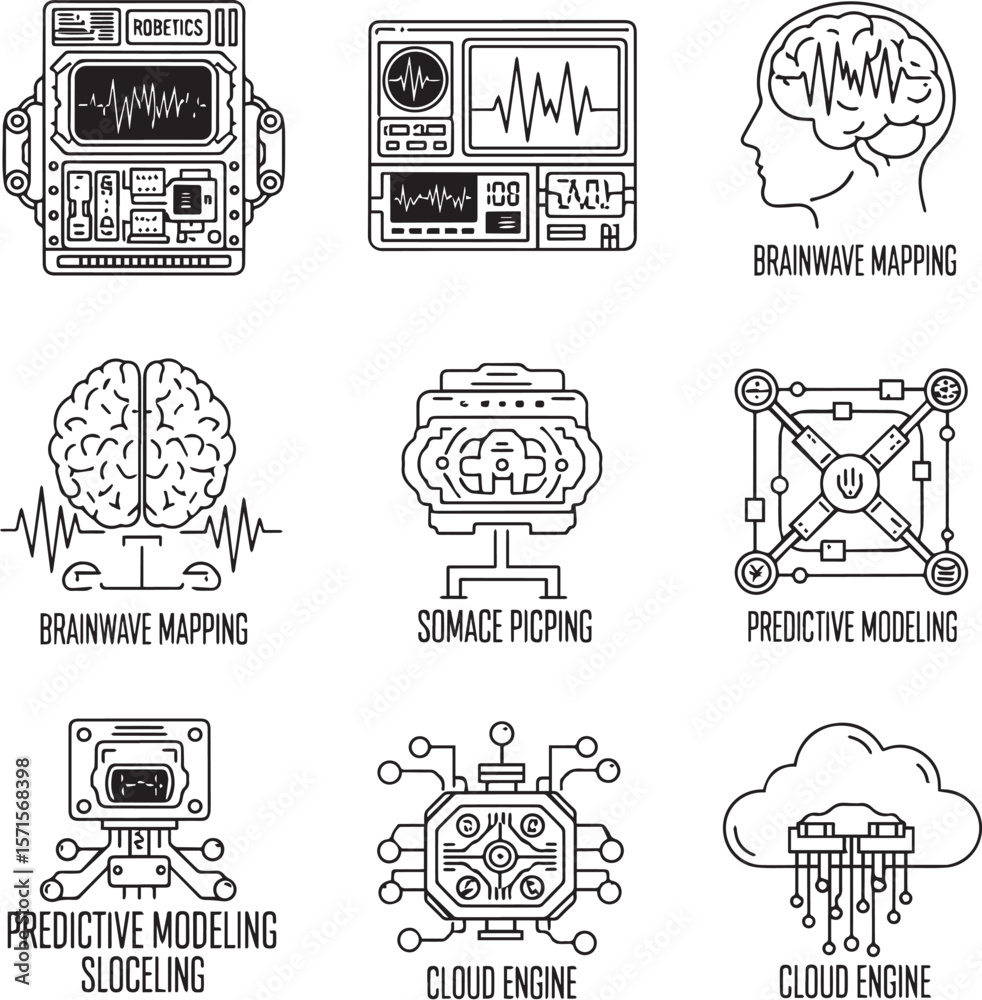 Poster robotic brainwave monitoring predictive modeling cloud engine robotics mapping
