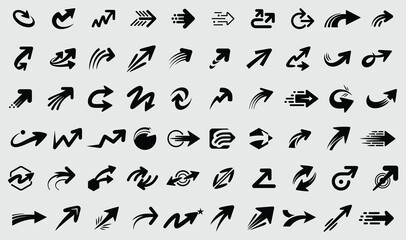 Modern Arrow Icons Vector Set