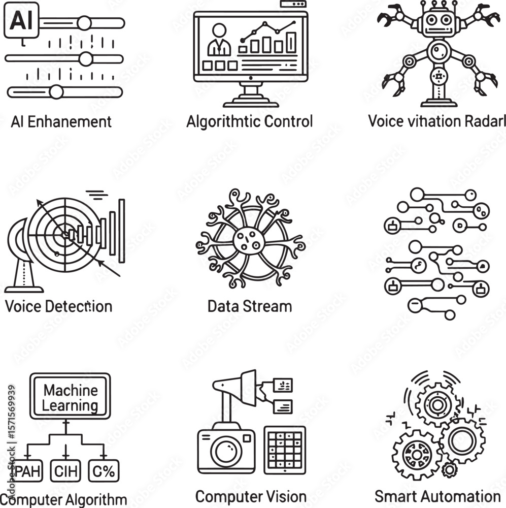 Poster a i technology concepts and automation enhancement algorithmic
