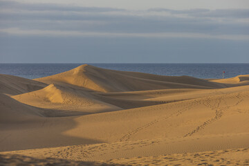 Sand dunes in the Maspalomas area of ​​Gran Canaria Spain