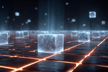 Fiber optic fiber optic background
