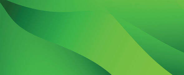 Dynamic green layered waves forming a modern and organic backdrop.