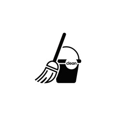 Home cleaning logo vector design