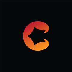 C letter modern tech logo design