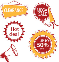 Summer Sale & Clearance Vector Art Illustration