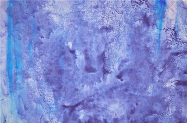 abstract background watercolours painting on textured paper with blue gradient