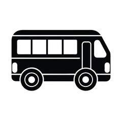 Bus Outline Icon Vector Illustration
