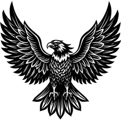 Obraz premium Detailed Eagle Illustration Realistic Majestic Wildlife Design for Creative Projects