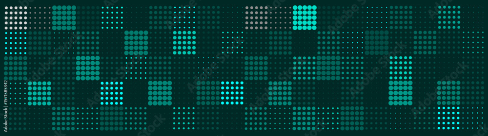 Poster soft and smooth abstract halftone gradient dots technology. halftone gradient background. futuristic