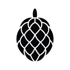 Cherimoya Fruit Icon Vector Illustration