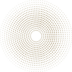 Abstract grunge halftone circular dot pattern white background