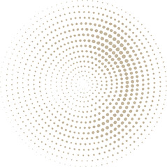Abstract grunge halftone circular dot pattern white background