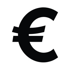 Fototapeta premium Euro Currency Symbol Icon Vector Illustration