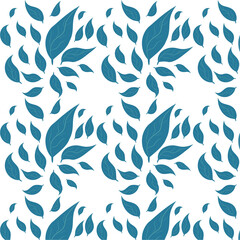 Special floral pattern on white background