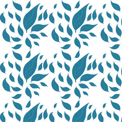Special floral pattern on white background